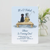 It's O'fishal Fishing Boy Birthday Kaart (Staand voorkant)