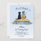 It's O'fishal Fishing Boy Birthday Kaart (Voorkant)