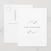 It's Ok If You Don't Feel Ok Floral Quote Card Briefkaart (Voorkant / Achterkant)