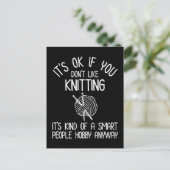 It's OK If You Don't Like Knitting Briefkaart (Staand voorkant)