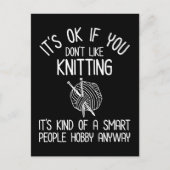 It's OK If You Don't Like Knitting Briefkaart (Voorkant)
