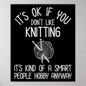 It's OK If You Don't Like Knitting Poster (Voorkant)