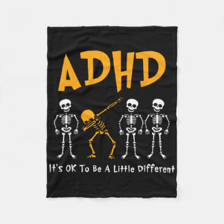 It's Ok To Be A Little Different Adhd Awareness Sk Fleece Deken