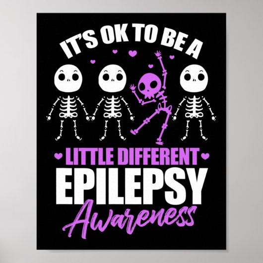 Its Ok To Be A Little Different Epilepsy Awareness Poster (Voorkant)