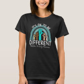 It's Ok To Be Different Addiction Recovery Awarene T-shirt (Voorkant)