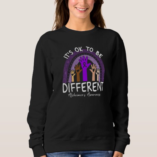 It's Ok To Be Different Alzheimeru2019s Awareness  Trui (Voorkant)