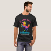 Its Ok To Be Different Autism Awareness Acceptance T-shirt (Voorkant volledig)