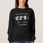 Its Ok To Be Different Autism Awareness Acceptance Trui (Voorkant)