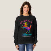 Its Ok To Be Different Autism Awareness Acceptance Trui (Voorkant volledig)