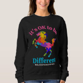 Its Ok To Be Different Autism Awareness Acceptance Trui (Voorkant)