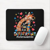 It's Ok To Be Different Autism Awareness Cute Gira Muismat (Met muis)