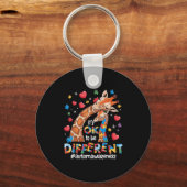 It's Ok To Be Different Autism Awareness Cute Gira Sleutelhanger (Voorkant)