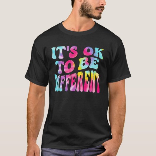 Its Ok To Be Different Autism Awareness Women Girl T-shirt (Voorkant)