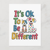It's ok to be different briefkaart (Voorkant)