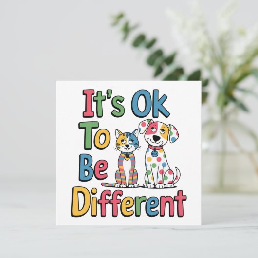 It's ok to be different kaart (Staand voorkant)