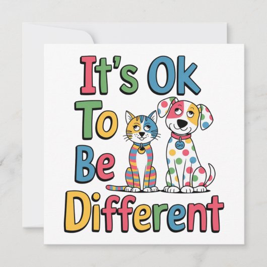 It's ok to be different kaart (Voorkant)