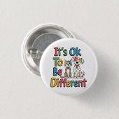 It's ok to be different ronde button 3,2 cm (Voorkant /achterkant)