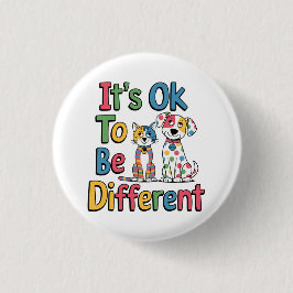 It's ok to be different ronde button 3,2 cm
