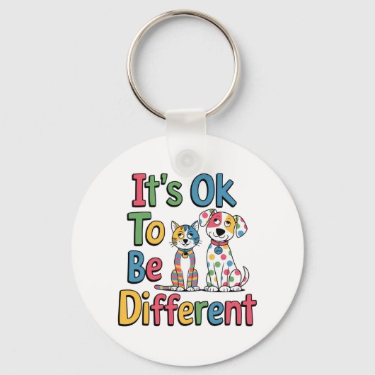 It's ok to be different sleutelhanger (Voorkant)