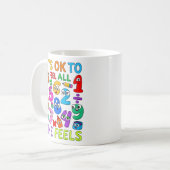 Its OK To Feel All The Feels Maths Mug Koffiemok (Voorkant links)