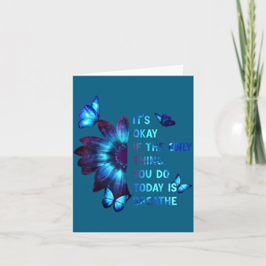 It's Okay If Only Thing You Do Is Breathe Suicide  Kaart (Voorkant)