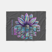 It's Okay If The Only Thing You Do Today Is Breath Fleece Deken (Voorkant (Horizontaal))