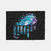 It's Okay If The Only Thing You Do Today Is Breath Fleece Deken (Voorkant (Horizontaal))