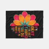 Its Okay If The Only Thing You Do Today Is Breathe Fleece Deken (Voorkant (Horizontaal))