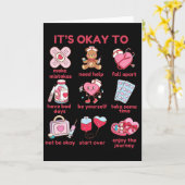 It's Okay Not To Valentine Mental Health Problems Kaart (Gele Bloem)