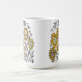 It's Okay To Boho Floral Coffee Mug Koffiemok (Center)