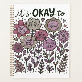 It's Okay To Boho Floral Planner