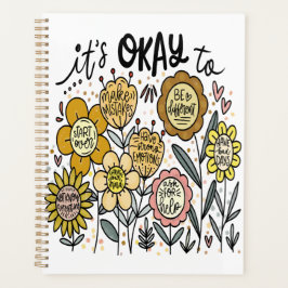 It's Okay To Boho Floral Planner