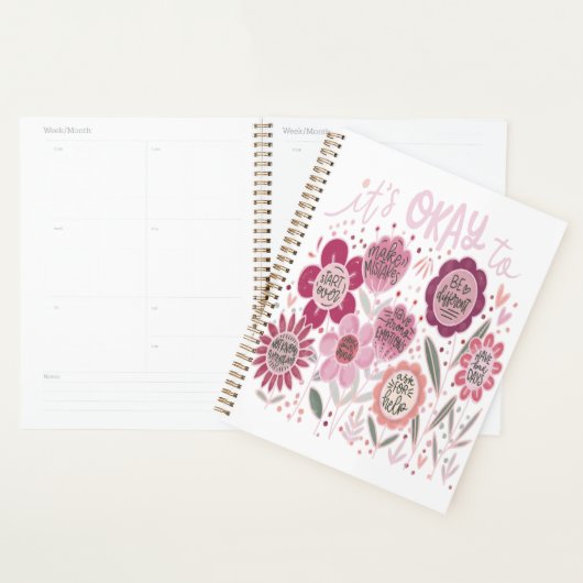 It's Okay To Boho Floral Planner (Display)