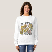 It's Okay To Boho Floral Sweatshirt (Voorkant volledig)