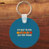It's Okay To Feel Mental Health Fall Pumpkin Hallo Sleutelhanger (Voorkant)