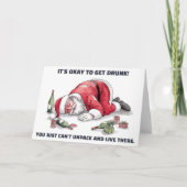 It's Okay To Get Drunk™ Greeting Card Kaart (Voorkant)