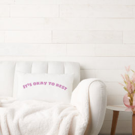 It's Okay To Rest - Minimal Aesthetic Pillow  Kussen