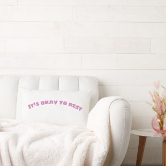 It's Okay To Rest - Minimal Aesthetic Pillow  Kussen