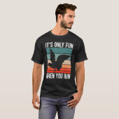 It's Only Fun When You Run Bird Seabird Gull Seagu T-shirt (Voorkant volledig)