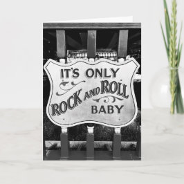 'It's Only Rock and Roll Baby' Bedankkaart