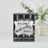 'It's Only Rock and Roll Baby' Briefkaart (Staand voorkant)