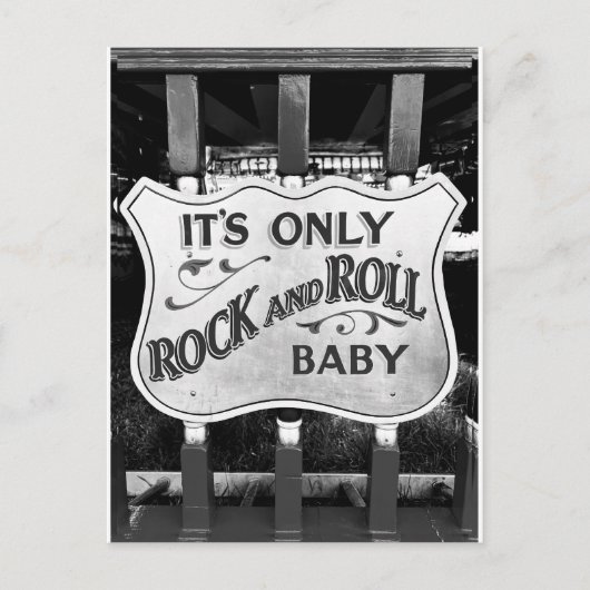 'It's Only Rock and Roll Baby' Briefkaart (Voorkant)