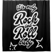 Its Only Rock and roll Baby Douchegordijn (Voorkant)