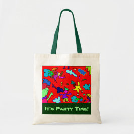 "It's Party Time!" - Baumwollttasche Tote Bag