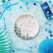 It's Party Time Winter Birthday  Papieren Bordje (Feest)