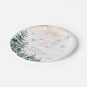 It's Party Time Winter Birthday  Papieren Bordje (Gekanteld)