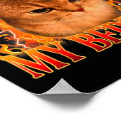 It's Past My Bedtime Funny Cat Meme Animals Humor  Poster (Hoek)