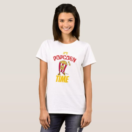 It's Popcorn Time Funny T-shirt (Voorkant volledig)