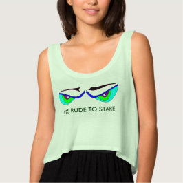 IT'S RUDE TO STARE MONSTER EYES t-shirt