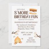 It's S'more Fun to Be One First Birthday Kaart (Voorkant)